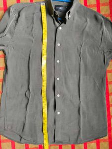 Olive Green Button-Down Shirt