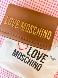 Love Moschino Brown sling brand new