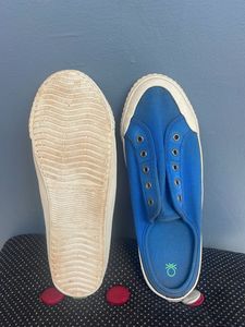 Blue Canvas Shoes