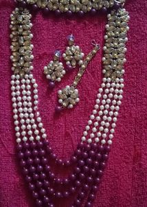 Elegant Purple Pearl Jewelry Set