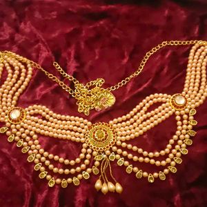 Elegant Pearl & Gold Kamarbandh