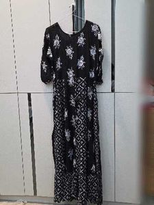 Black Ethnic Printed Kurta
