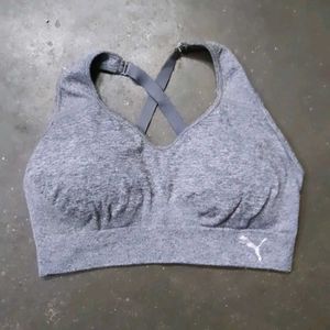 Puma Grey Sports Bra