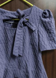 Chic Purple Textured Top