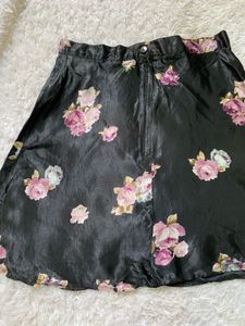 Floral Print Mini Skirt