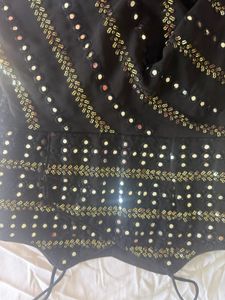 Designer Black Sequined Lehenga Choli