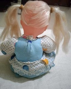 Vintage Cloth Doll with Pigtails
