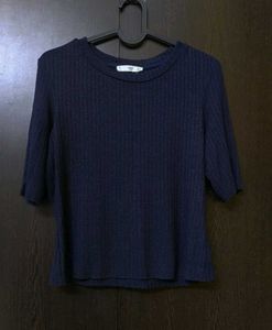 🎀💠Mango_ Shimmering Ribbed Knit Top💠🎀