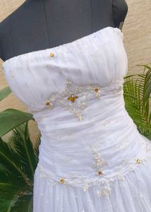 Strapless White Bridal Lehenga🍁❤️