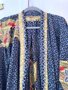 Boho Print Open Front Kimono/Shrug
