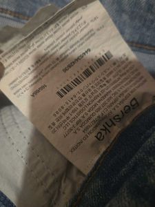 Bershka- High Waist- Light Wash Denim Mini Skirt
