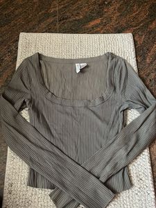 Ribbed Long Sleeve Top