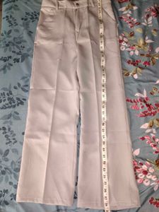 Light Grey Wide Leg Pants