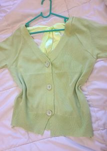 Light Green Button-Up top
