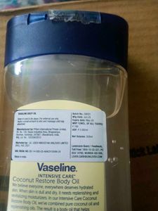 Vaseline Intensive Care Coconut Restore Body Oil
