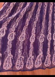 Embroidered Chiffon Dress
