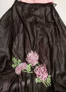 brown embroidery skrit