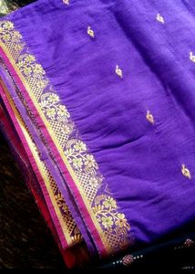 💜Purple and Gold  Saree💜