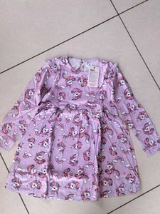 LILPICKS Unicorn Print Dress
