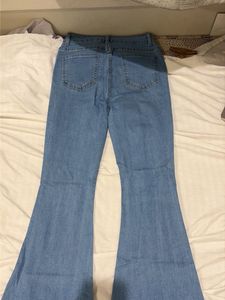 Stylish Ripped Bell Bottom Jeans