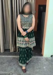 Elegant Green Embroidered Kurta Set