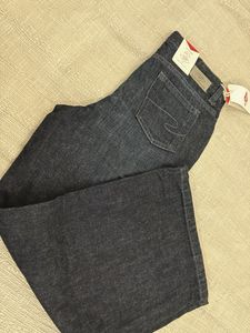 Dark blue Wash Wide Leg Jeans