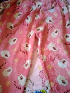 Adorable Pink Plush Pajama Set