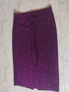 Sparkly Purple Pencil Skirt