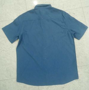 (H&amp;M) orignal Men's Blue Short Sleeve shirt