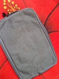 BVLGARI Stylish Grey Pouch Bag