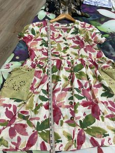Floral Print Button-Down Midi Dress