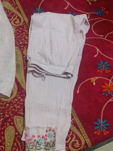 Beautiful White Embroidered Ethnic Gown
