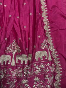 Pink Embroidered Lehenga Choli Set