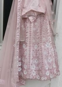 Elegant Pink Embroidered Lehenga Choli