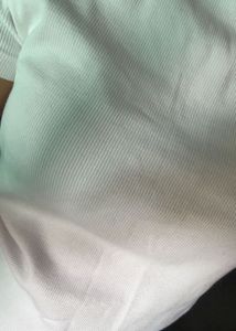 Classic Ribbed White T-Shirt