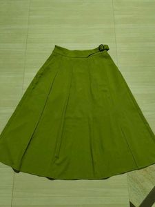 Chic Pleated A-Line Skirt