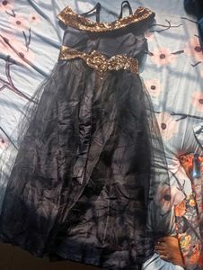 Black Sequins Frock