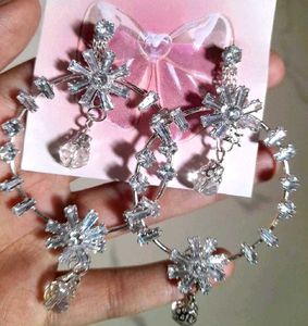 Sparkling Crystal Hoop Earrings