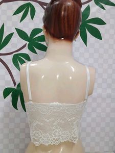 (900)Lace Bustier Crop Top