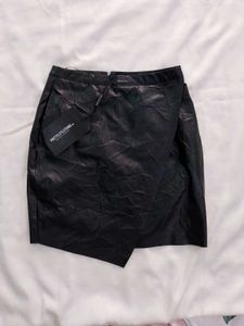 Asymmetrical Leather Mini skirt  Gothic Pintresty