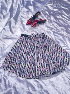 Funky Heart & Striped Skirt