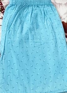 Aqua Blue Textured Short