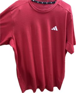 Adidas Red Essentials T-Shirt - Size M