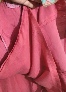 Pink Embroidered Kurta with pant