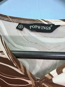 Trendy Brown Patterned Top
