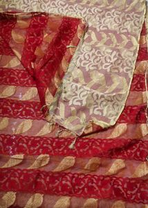 Dual Colour Designer Saree For Festivals