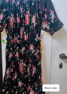 Floral Off-Shoulder Midi Dress