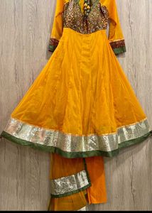 Anarkali Frock Bottom With Dupatta  Size Xxl
