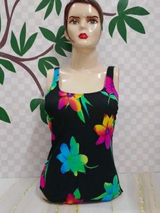 (600)Floral Print Swimsuit