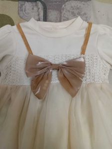 Elegant Baby Dress with Bow Detail